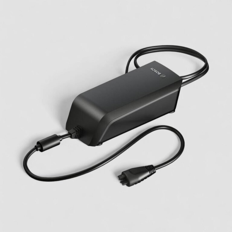 Vue rapprochée du chargeur Bosch Fast Charger 6A