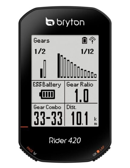 GPS Bryton Rider 420 utilisé pendant une sortie cycliste