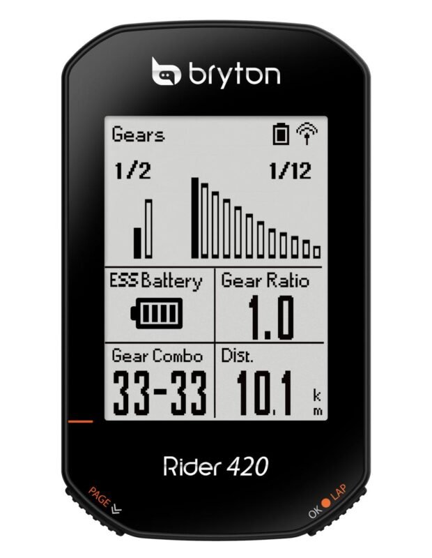 GPS Bryton Rider 420 utilisé pendant une sortie cycliste