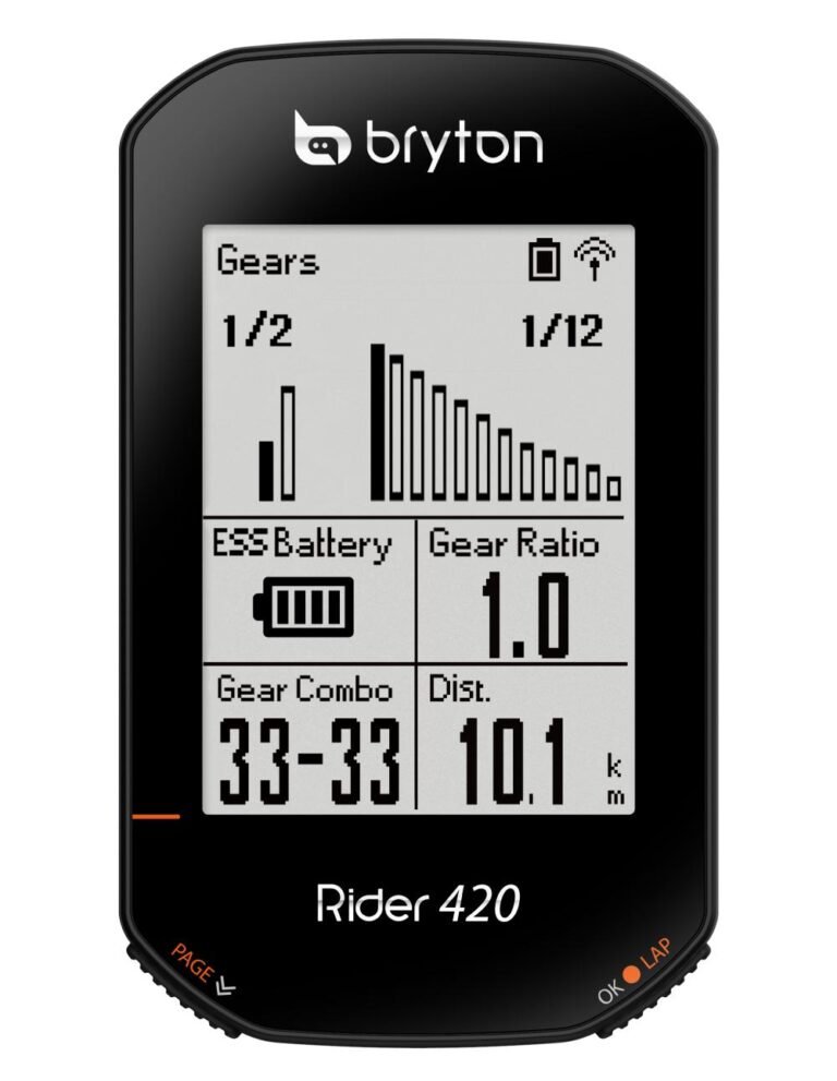 GPS Bryton Rider 420 utilisé pendant une sortie cycliste
