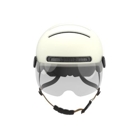 Vue latérale du casque connecté LIVALL L23 avec visière amovible