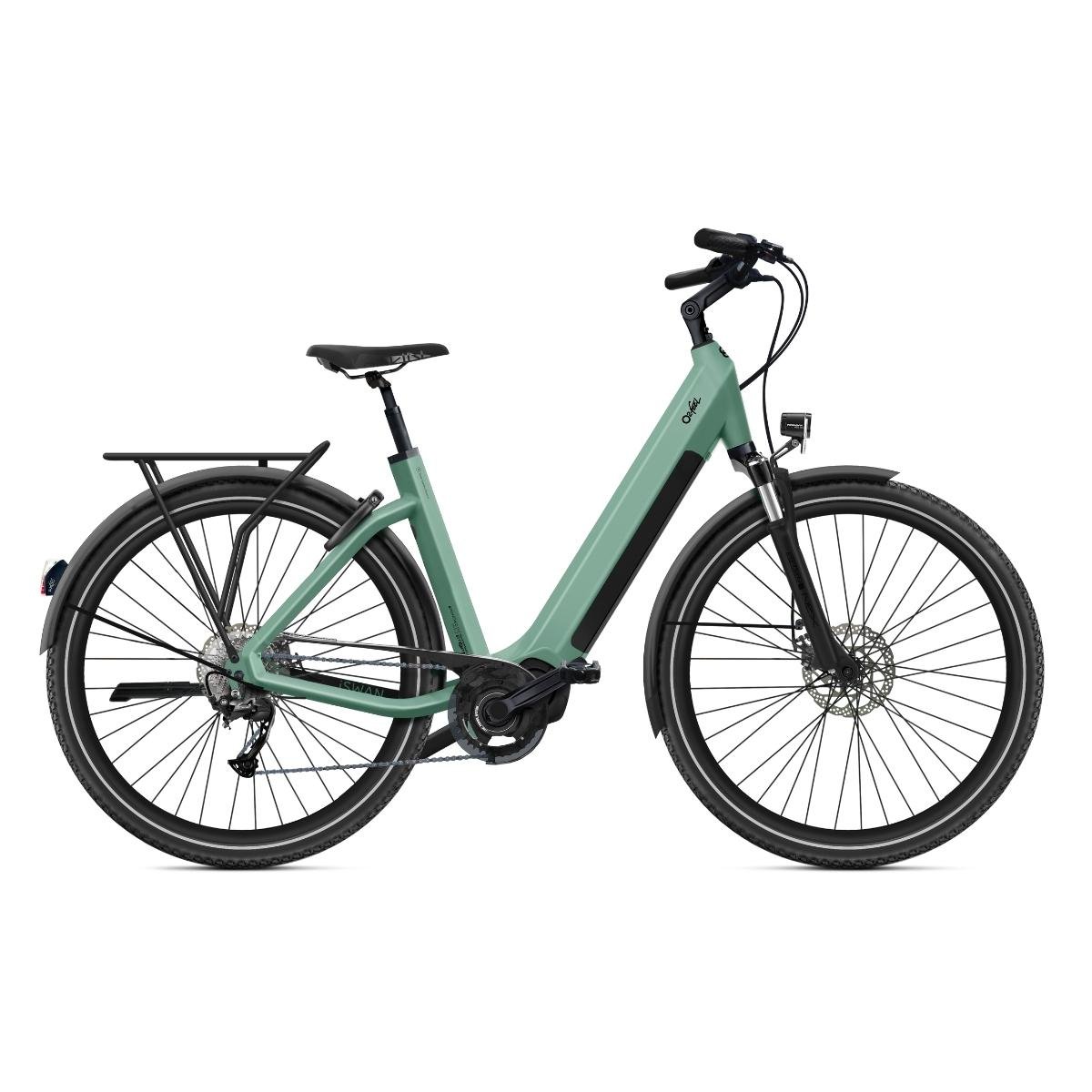 Acheter le O2feel iSwan Explorer 6.1 – Vélo Électrique Trekking Premium VTC électrique O2feel iSwan Explorer 6.1 avec porte-bagages arrière
