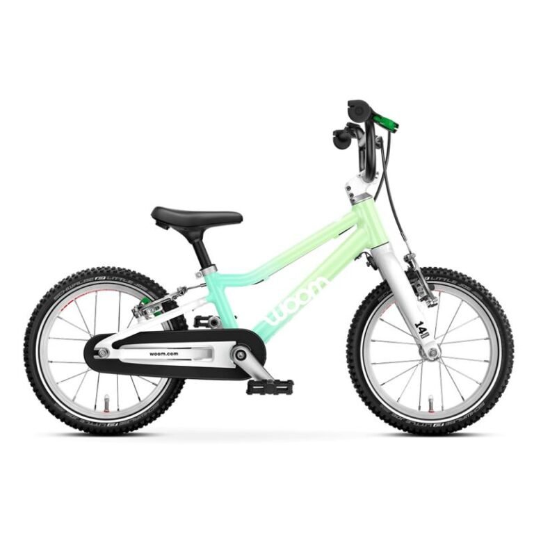 Vélo enfant Woom GO 2 bleu métallisé 14 pouces aluminium ultra léger
