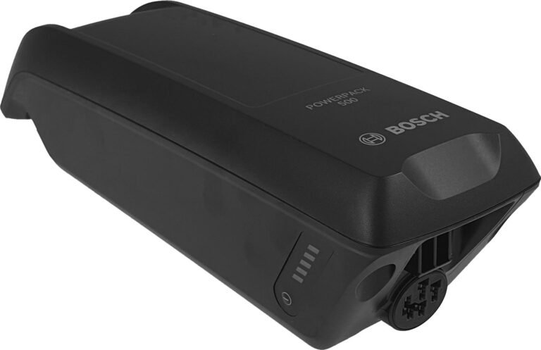 Vue rapprochée de la batterie Bosch PowerPack 500 500Wh