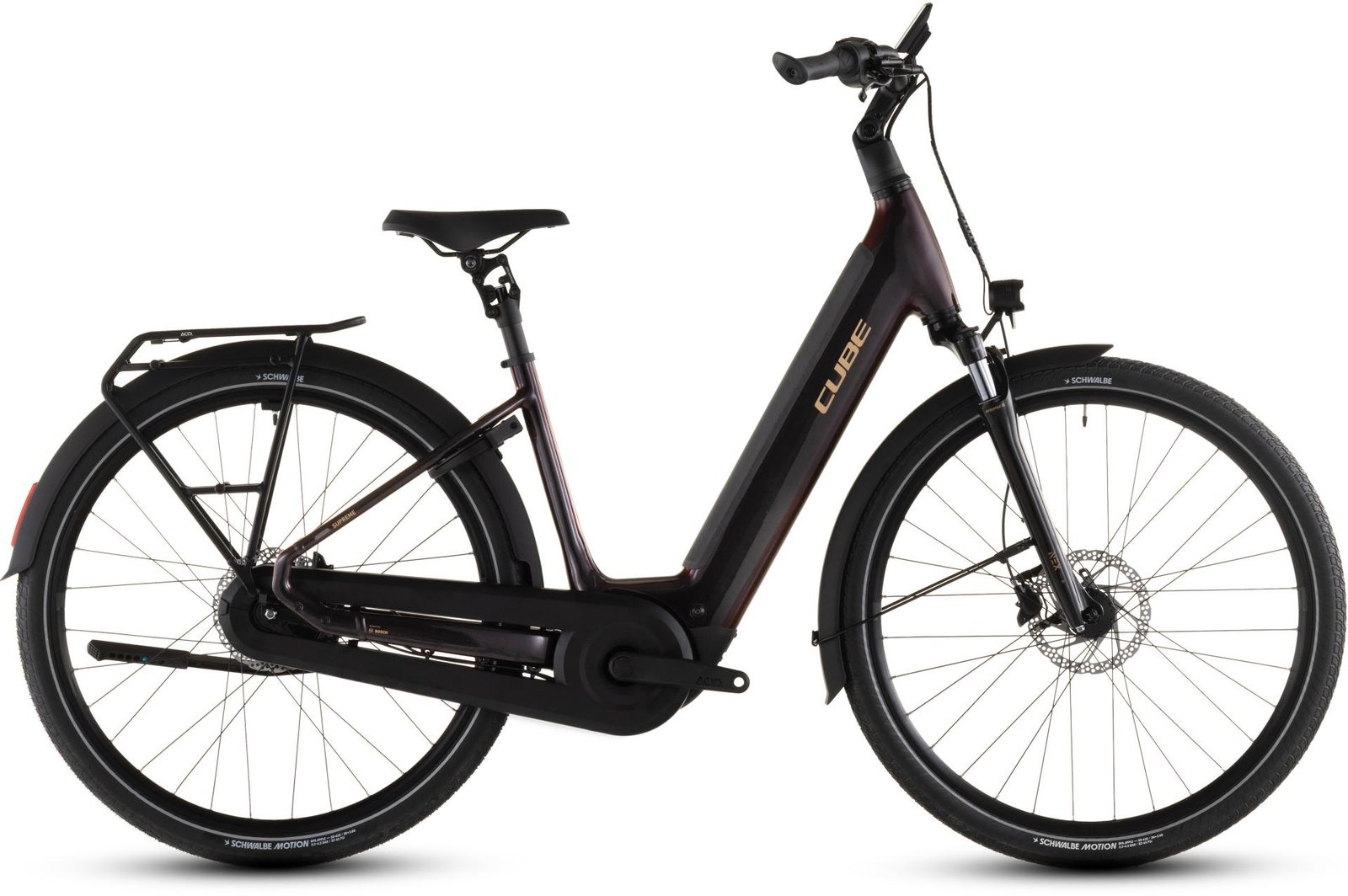 CUBE Supreme Sport Hybrid ONE 500 Confort et Fluidité au Quotidien Vélo électrique CUBE Supreme Sport Hybrid ONE 500 avec éclairage intégré