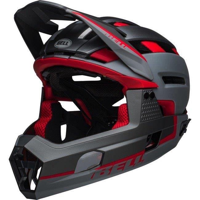 Casque VTT Bell Super Air R avec système Spherical MIPS Bell Super Air R Spherical utilisé avec masque VTT