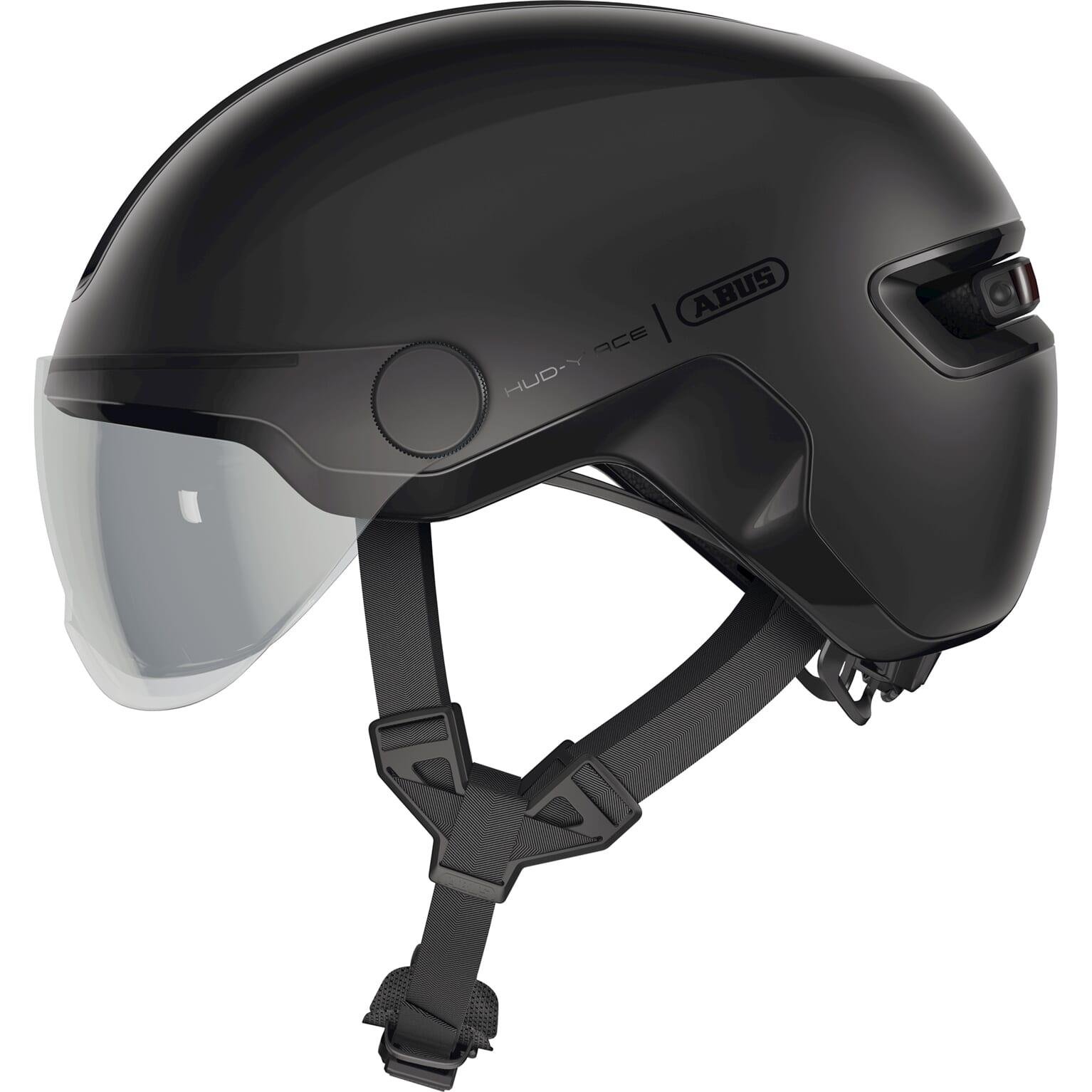 Casque vélo urbain ABUS HUD-Y ACE avec éclairage intelligent Casque ABUS HUD-Y ACE avec fermeture magnétique FIDLOCK