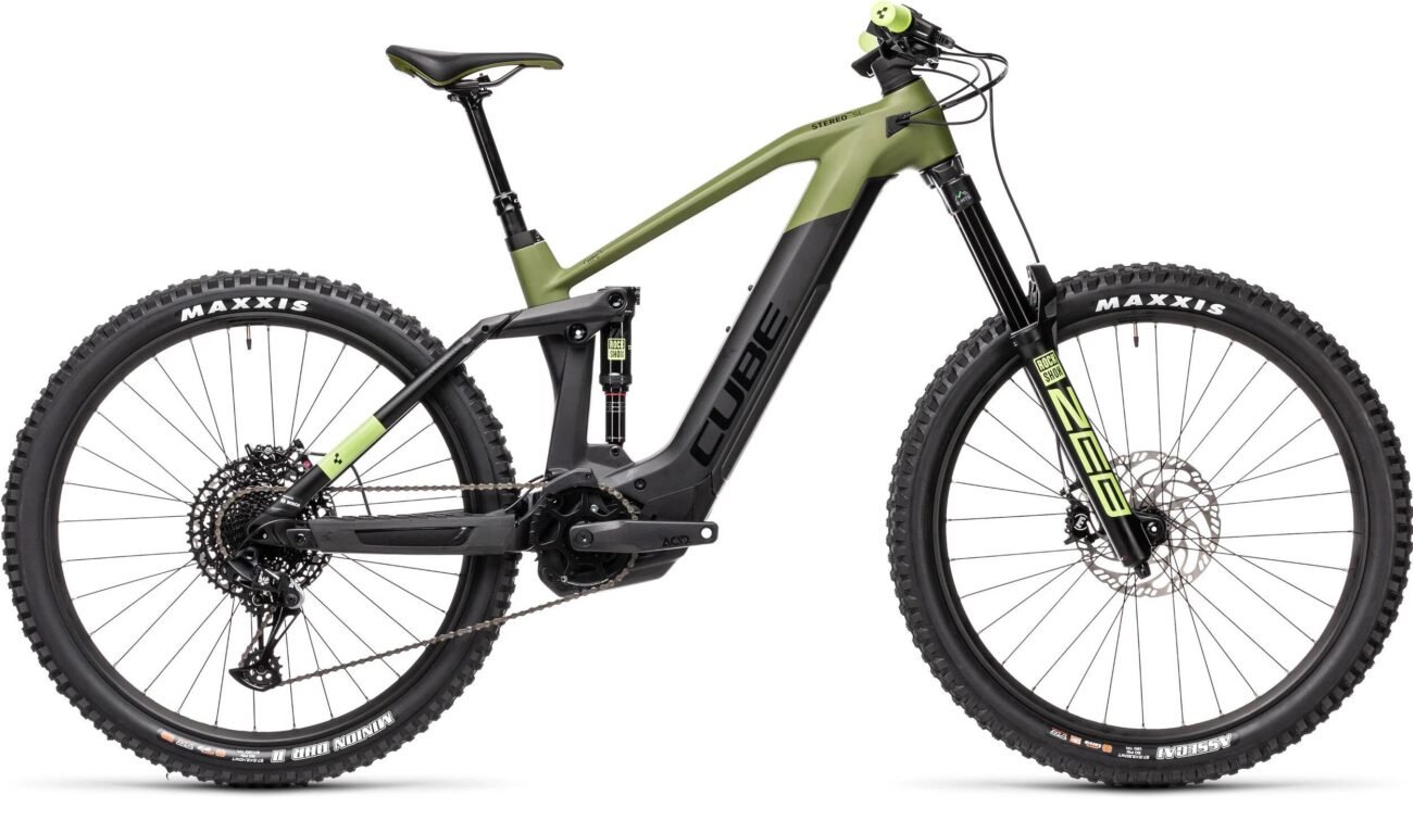 VTTAE Cube Stereo Hybrid 160 HPC avec pneus Maxxis tout-terrain