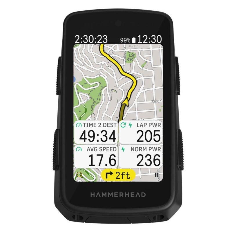 GPS Hammerhead Karoo 3 utilisé pendant une sortie cycliste