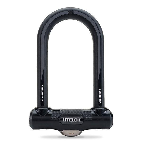 Litelok X1 installé sur un vélo électrique en stationnement