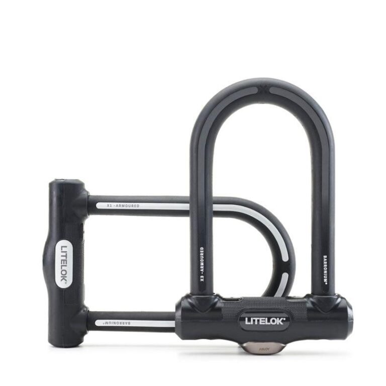 Litelok X1 utilisé pour sécuriser un vélo urbain moderne
