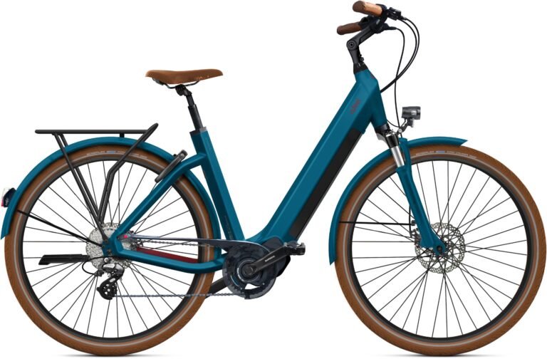 O2feel iSwan City Boost 5.1 avec porte-bagages et garde-boue élégants