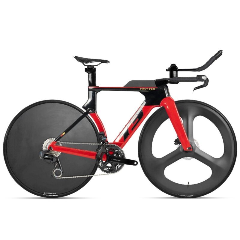 Bike T3 blanc noir conçu pour vitesse et endurance longue distance