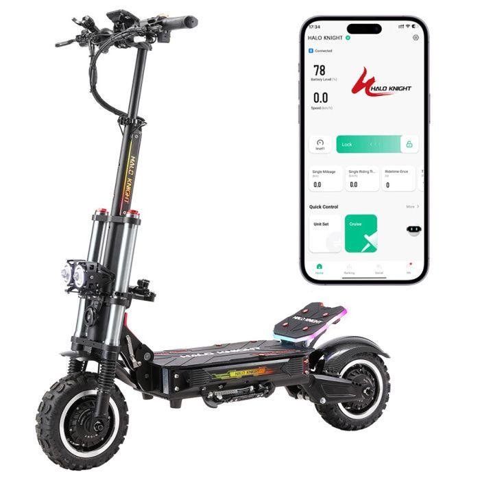 Trottinette électrique Halo Knight T107 Pro pliable haute performance