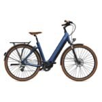 Vélo électrique O2feel iSwan City Boost 6.1 bleu nuit avec moteur Shimano