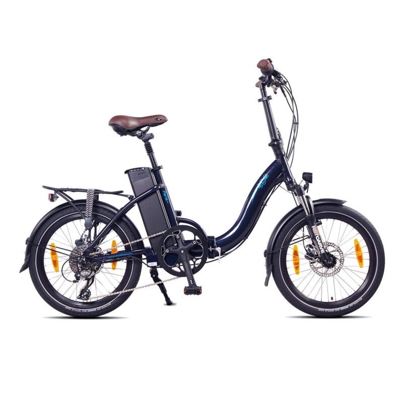 NCM e-bike pliant bleu moteur électrique assistance pédalage urbain