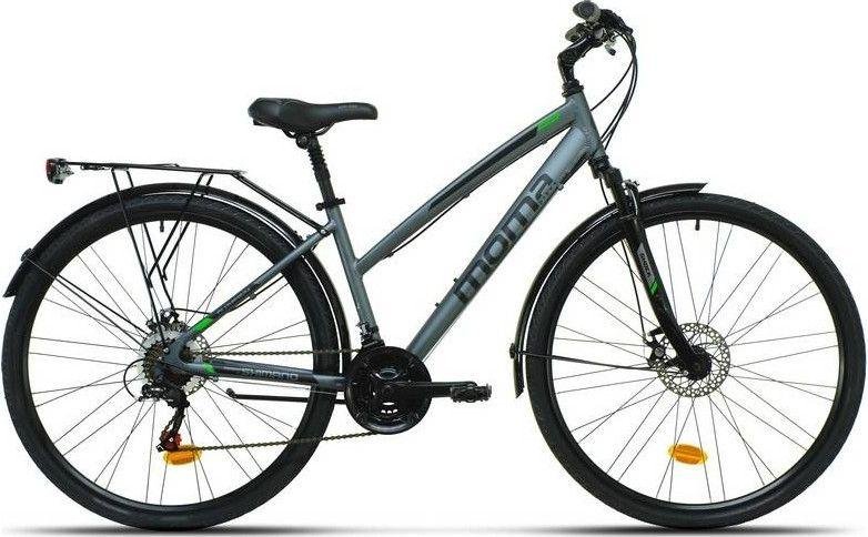 Vélo trekking Shimano 21V Moma Bikes pour randonnée longue distance