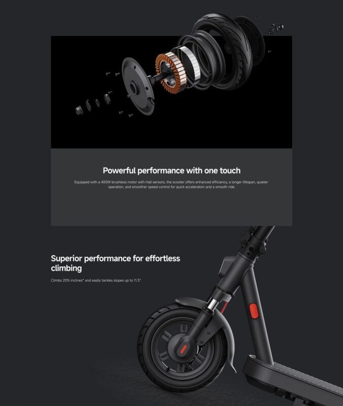 Vue latérale de la Xiaomi Electric Scooter Elite